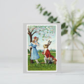 Het vintage Briefkaart van Pasen (Staand voorkant)