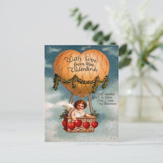 Het vintage Briefkaart van Valentijn (Staand voorkant)