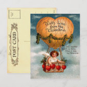 Het vintage Briefkaart van Valentijn (Voorkant / Achterkant)