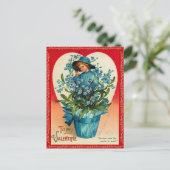 Het vintage Briefkaart van Valentijn (Staand voorkant)