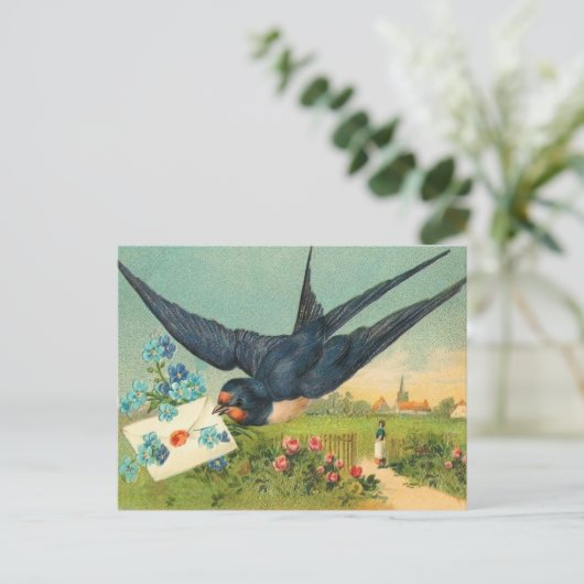 Het vintage Briefkaart van Valentijn (Staand voorkant)