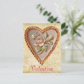 Het vintage Briefkaart van Valentijn van het Hart (Staand voorkant)