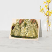 Het vintage Bruids Antiek Witte Huwelijk van Kaart (Gele Bloem)