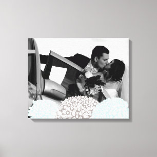 Het vintage Canvas van de Sjabloon van de Foto van Afdruk