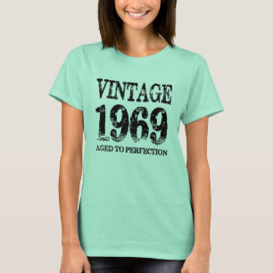Het vintage die Jaar van de Geboorte van 1969 aan T-shirt
