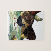 Het Vintage Dier van kippen Legpuzzel (Horizontaal)