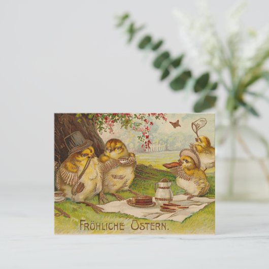 Het vintage Duitse Briefkaart van Pasen (Staand voorkant)