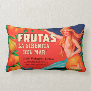 Het VINTAGE ETIKET van het FRUIT van de MEERMIN 33 Kussen