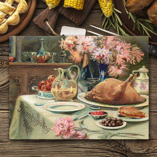 Het vintage Feest van de Thanksgiving Feestdagenkaart