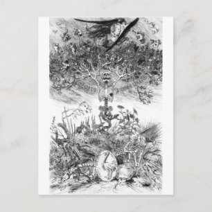 Het vintage Felicien Rops-briefkaart Briefkaart
