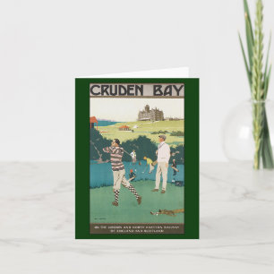 Het vintage Golf van Sporten in Schotland, Kaart