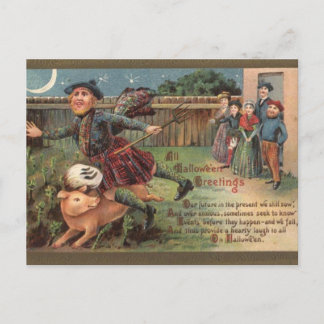 Het Vintage Halloween Briefkaart van KRW