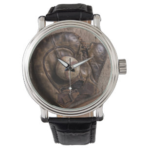 Het vintage Materiaal van het Honkbal Horloge