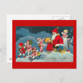 Het Vintage Nederlandse Briefkaart van "Gelukkig (Voorkant / Achterkant)