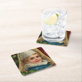 Het vintage Ornament van Kerstmis Kartonnen Onderzetters (Insitu)