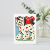 Het vintage Pony van Valentijn Feestdagenkaart (Staand voorkant)