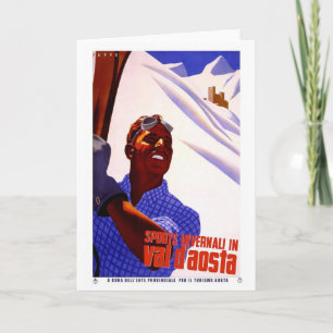 Het vintage Poster die van de Reis - in de Kaart