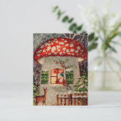 Het vintage Retro Briefkaart van Kerstmis (Staand voorkant)