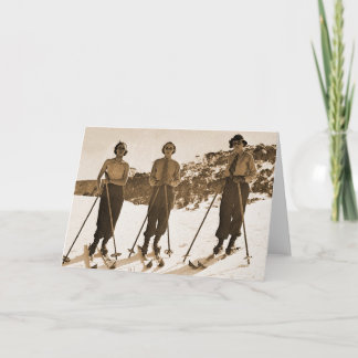 Het vintage Retro Ski?en de 'Bedelaars 1942 van Kaart