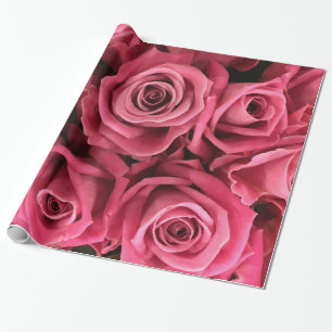 Het vintage Roze nam de BloemenOmslag van de Gift Cadeaupapier