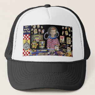 Het VINTAGE RUIMTEPet van de Vrachtwagenchauffeur Trucker Pet