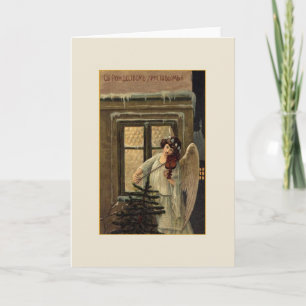 Het vintage Russische Wenskaart van Kerstmis Feestdagen Kaart