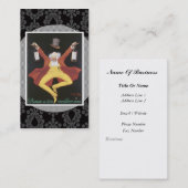 Het vintage Visitekaartje van de Alcoholische (Voorkant / Achterkant)