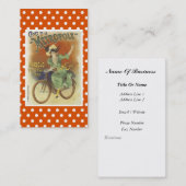 Het vintage Visitekaartje van de Fiets (Voorkant / Achterkant)