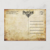 Het  Vintage Wedding Collectie Briefkaart (Achterkant)