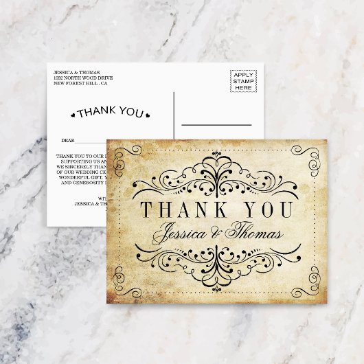 Het  Vintage Wedding Collectie Briefkaart