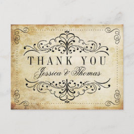 Het  Vintage Wedding Collectie Briefkaart