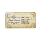 Het  Vintage Wedding Collectie Etiket (Voorkant)