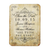 Het  Vintage Wedding Collectie Magneet (Verticaal)