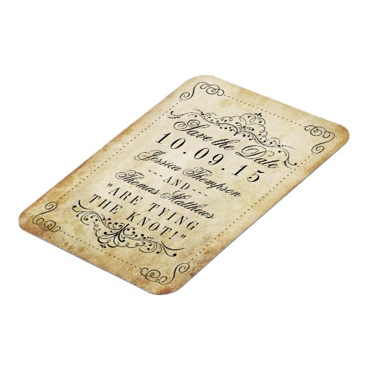 Het  Vintage Wedding Collectie Magneet (Linkerzijde)