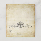 Het  Vintage Wedding Collectie Plaatskaartje (Buitenkant ongevouwen)