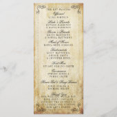 Het  Vintage Wedding Collectie Programmakaart (Achterkant)