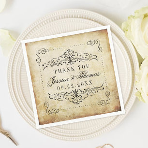 Het  Vintage Wedding Collectie Servetten