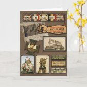 Het vintage Wenskaart van "Geallieerden WWI" Kaart (Gele Bloem)