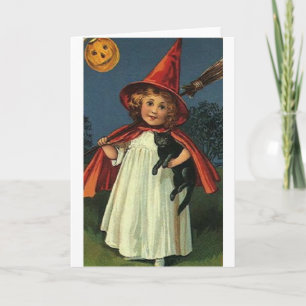 Het vintage Wenskaart van Halloween Kaart
