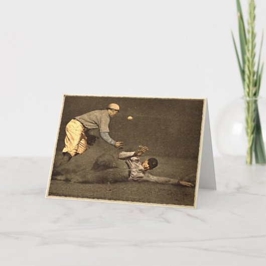 Het vintage Wenskaart van het Honkbal Kaart (Voorkant)