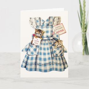 Het vintage Wenskaart van Nana Birthday Kaart