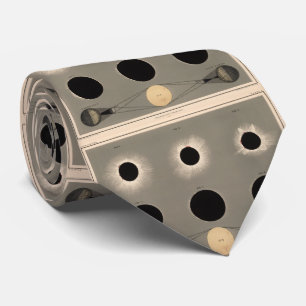 Het vintage ZonneDiagram van de Verduistering Stropdas