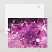 Het violetkleurige Glanzende Afbeelding van de Briefkaart (Voorkant / Achterkant)