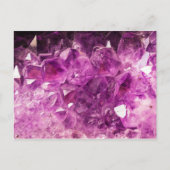 Het violetkleurige Glanzende Afbeelding van de Briefkaart (Voorkant)