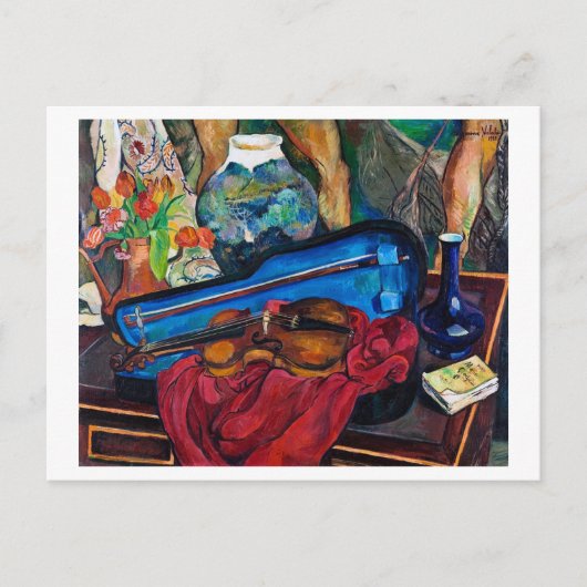 Het Violin Hoesje Suzanne Valadon Briefkaart (Voorkant)