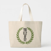 Het VIP van het Gezegde van de Overwinningspunten  Grote Tote Bag (Achterkant)