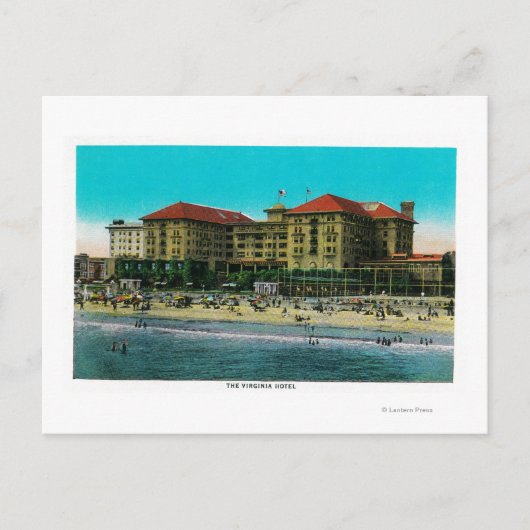 Het Virginia Hotel, Long Beach, Californië Briefkaart (Voorkant)