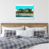 Het Virginia Hotel, Long Beach, Californië Canvas Afdruk (Insitu (Slaapkamer))