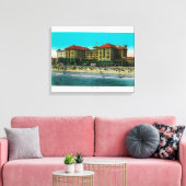 Het Virginia Hotel, Long Beach, Californië Canvas Afdruk (Insitu (Woonkamer))