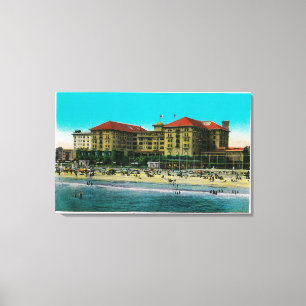 Het Virginia Hotel, Long Beach, Californië Canvas Afdruk